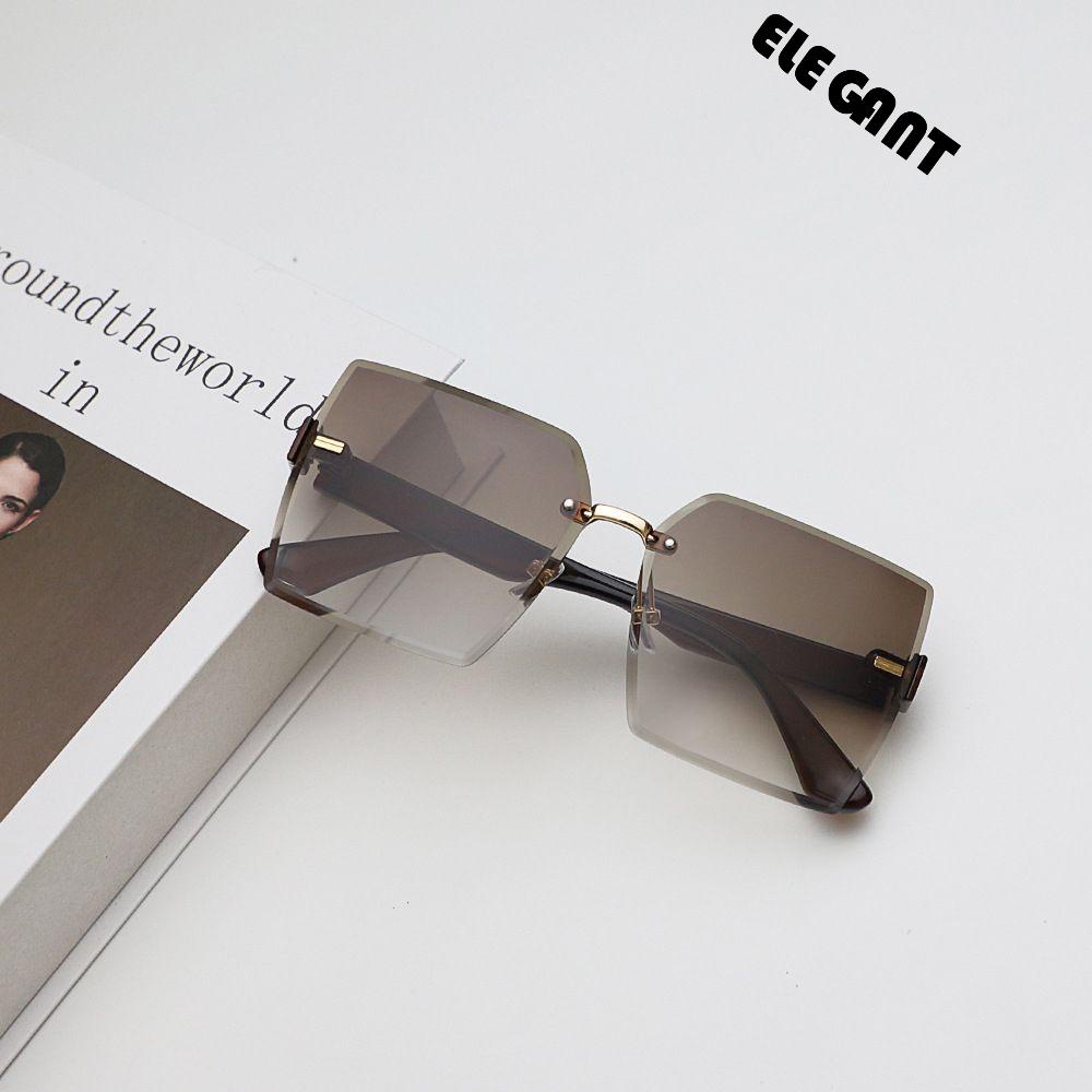 [Elegan] Square Sunglasses Eye Glasses Anti Radiasi Untuk Wanita Warna Gradien Perlindungan UV Protection Glasses Female Korea Kacamata Kaca Anti Radiasi Wanita Kacamata