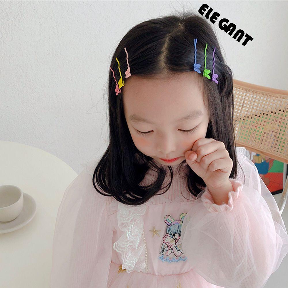 [Elegan] Set Jepit Rambut Lucu Cute Barrette Sweet Simple Candy Colors Smiley Mickey Butterfly Star Bow Knot Gaya Korea Hair Clip