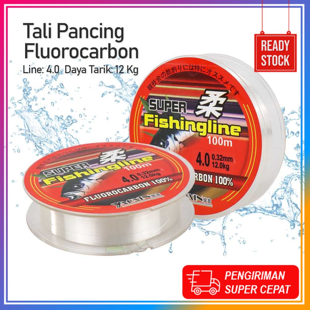 BISA COD YAOXIN Super Fishingline Senar Tali Pancing Fluorocarbon - OY0068 Toko Pancingan Alat Panci