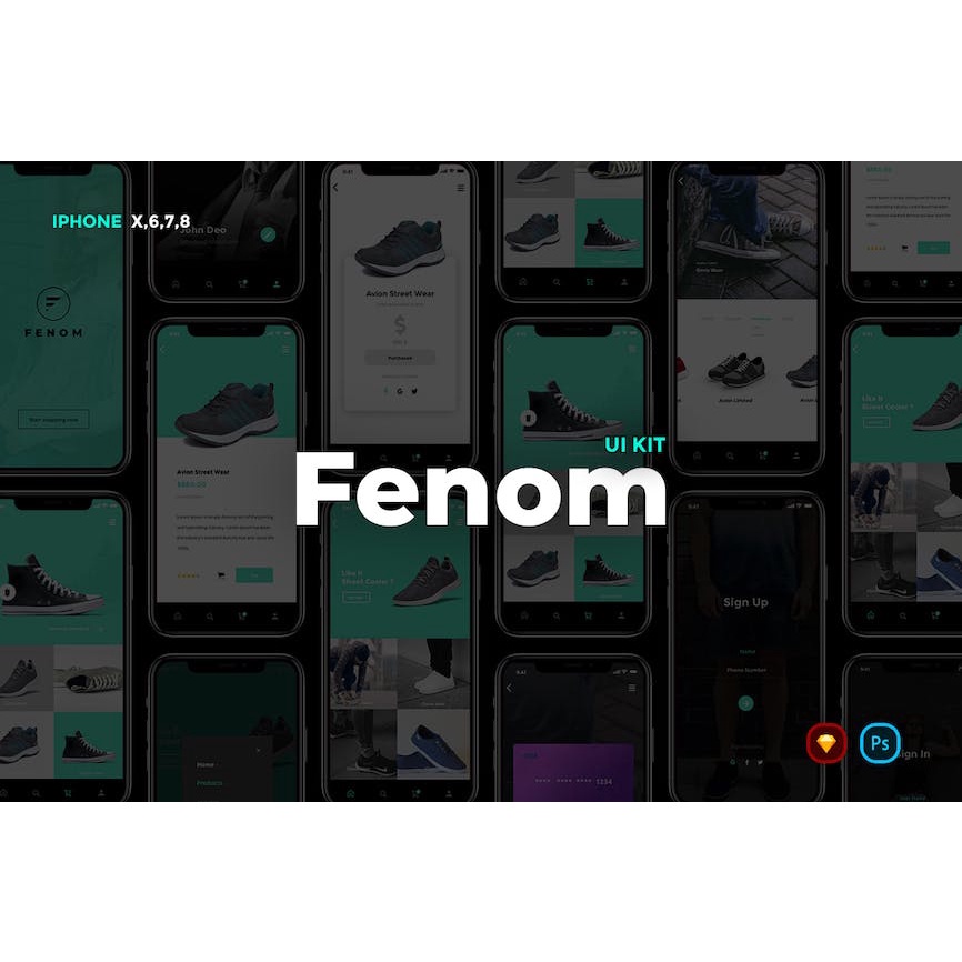 Fenom Creative Shopping App UI Kit