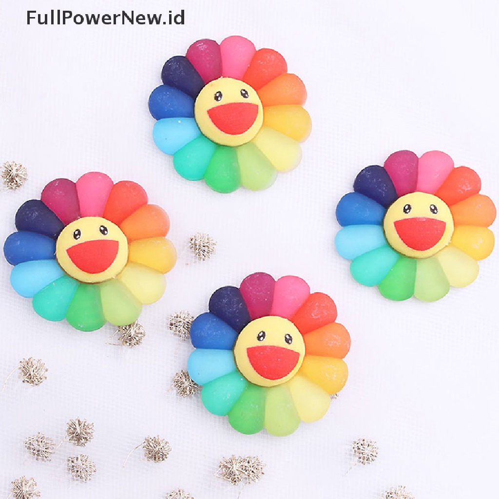 Power Acrylic Sun Flower Dekorasi DIY Kerajinan Anak Jepit Rambut Aksesoris ID