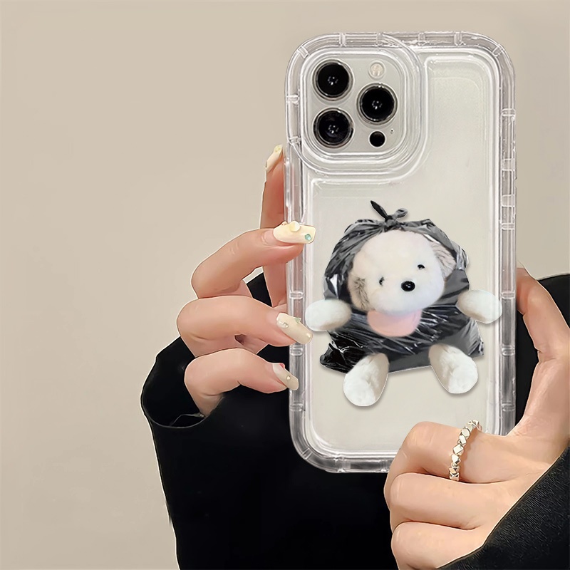 IPHONE Soft Case Lucu Kompatibel Untuk Iphone14 13 11 12 Pro XS Max X Xr7 +8 Plus Casing Ponsel Transparan TPU Silikon Shockproof Cover