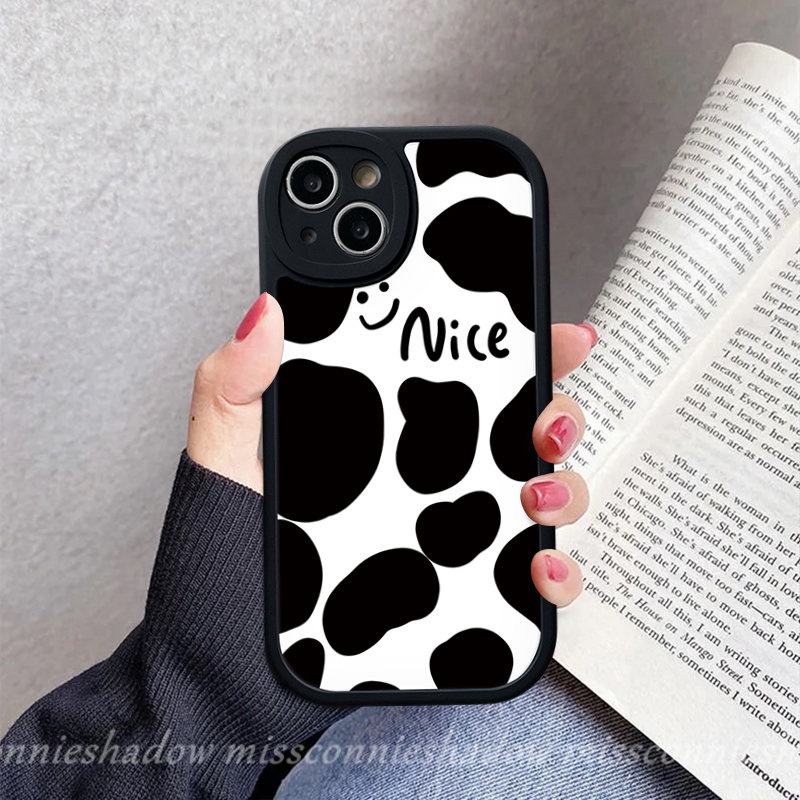 Case Redmi A1 12C 10 9T 10C 9 9A 10A 9C K40s Note10 10s 11 11s 8 10Pro 9Pro 9s 9 8 11 Pro+POCO X3 NFC Pro M3 F4 Mi 11T 12 Bagus Lucu Motif Smiley Leopard Susu Soft Cover Motif