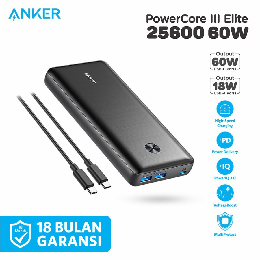 Anker A1290 PowerBank Anker PowerCore III Elite 25.600 mAh - A1290