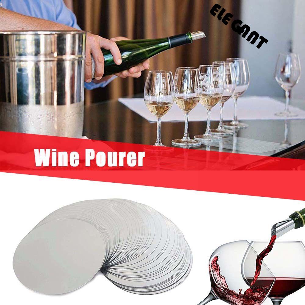 [Elegan] Wine Pourer Portable 3inch Silver Untuk Pesta Pernikahan Drip-proof Wine Bottle Bar tools