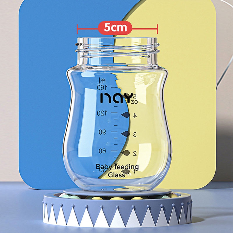 olla Newborn baby 0-6 months baby glass bottle anti-flatulence anti-choking silicone pacifier wide-caliber