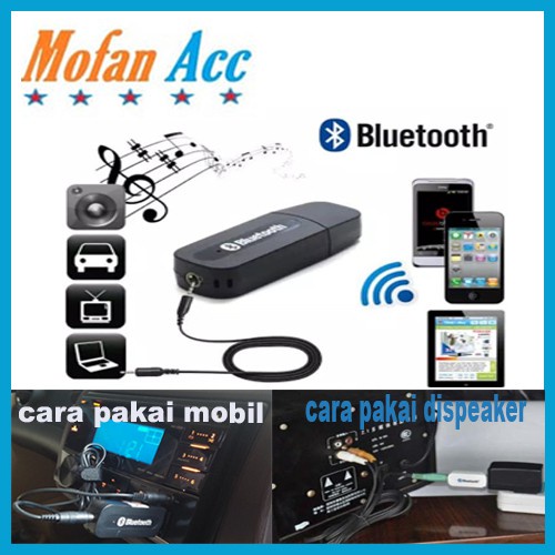 [MA] Bluetooth Audio Receiver CK-02 / usb wireless speaker musik HP 3.5mm reciever adapter kabel aux Perangkat
