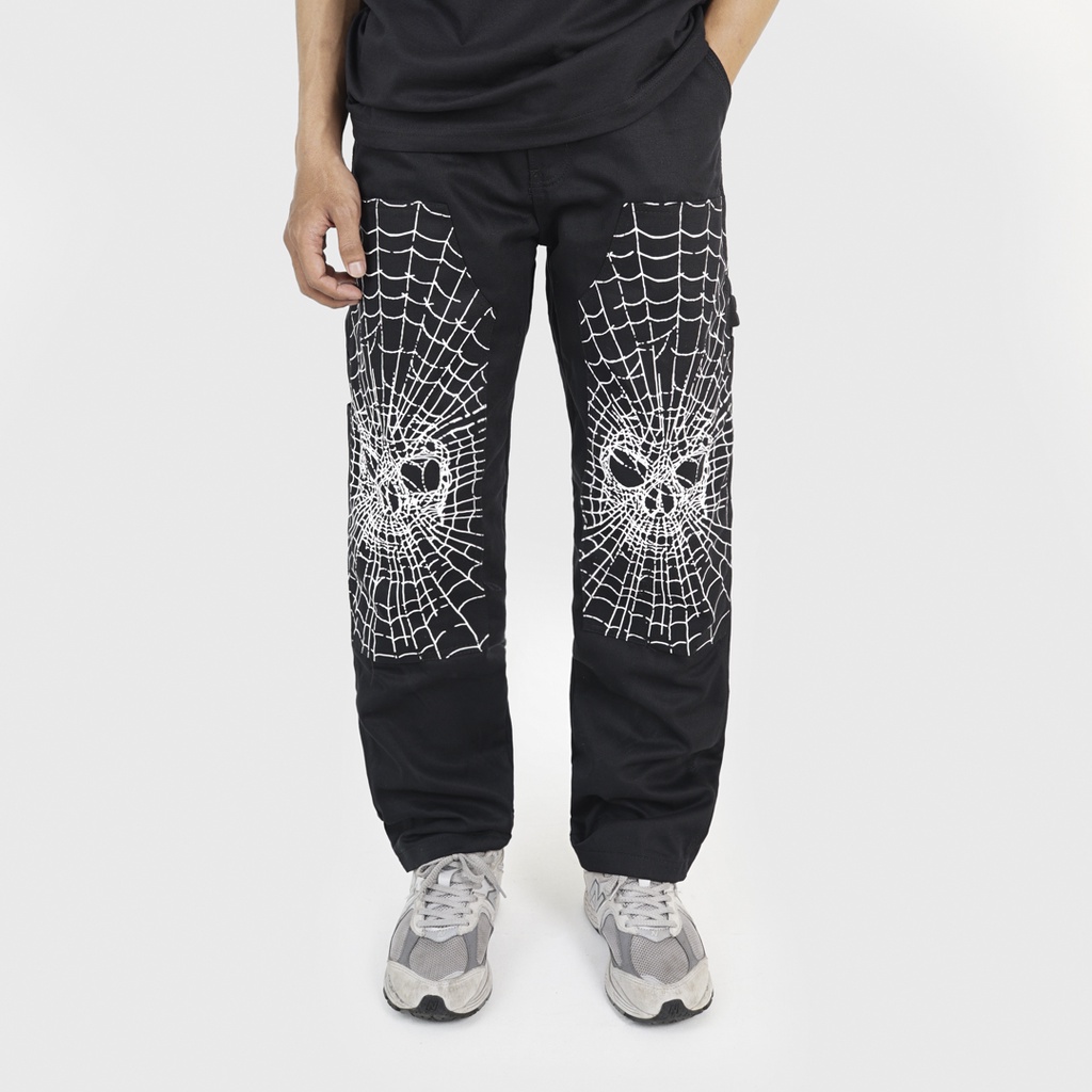 Epidemic Carpenter Long Pants Twill Double Knee Pitfalls Black