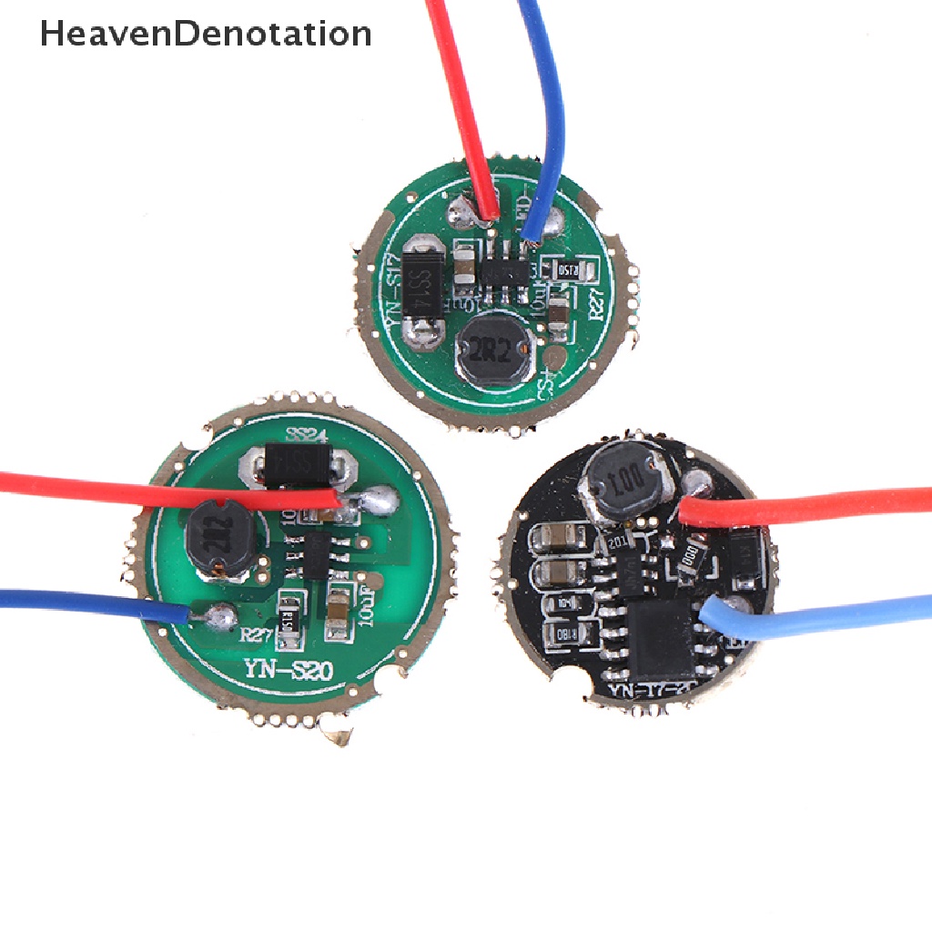 [HeavenDenotation] 1pc Driver LED 3W 17mm/20mm DC3.7V 1mode 5mode Driver Senter LED HDV