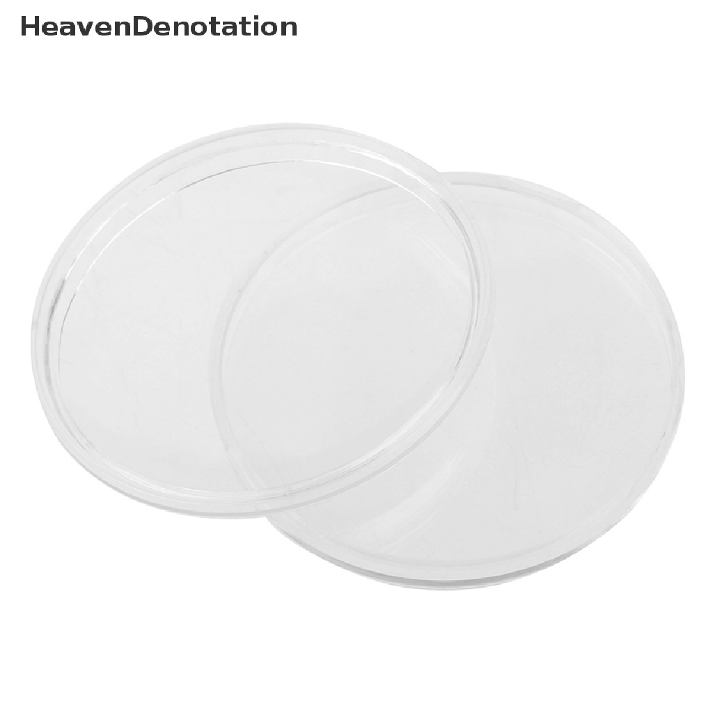 [HeavenDenotation] 20pcs 46mm Plastik Tempat Koin Kapsul Tempat Penyimpanan Koleksi Wadah Display HDV