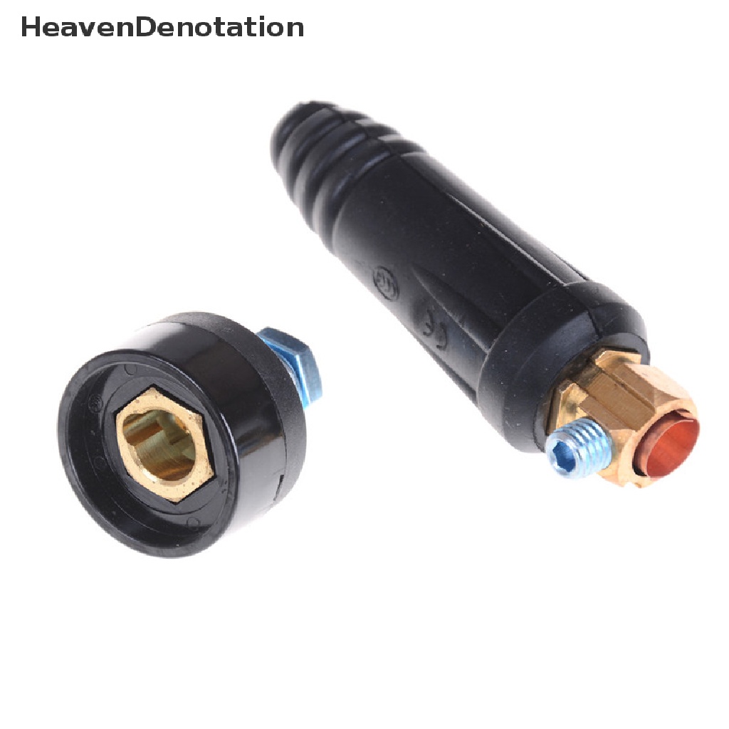 [HeavenDenotation] 1set DKJ35-50 Quick Fitg Male Female Konektor Plug Adaptor Mesin Las HDV