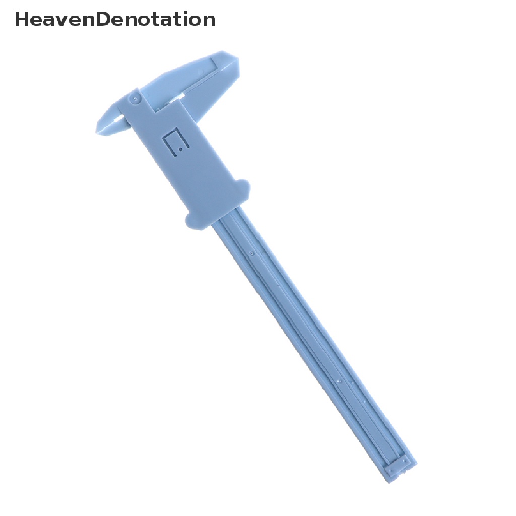 [HeavenDenotation] 0-150mm Skala Penggaris Ganda Plastik Vernier caliper Ukur Siswa Alat Penggaris HDV