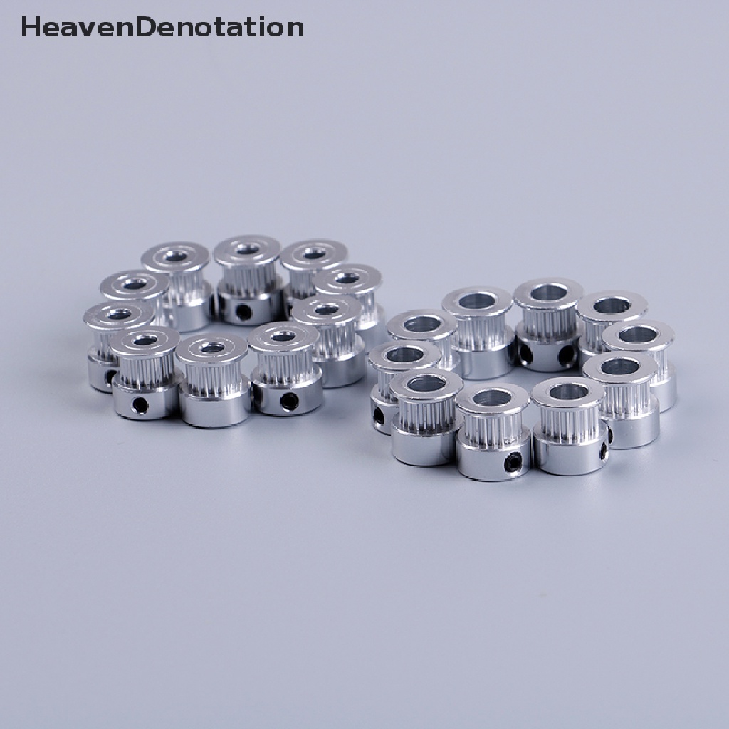 [HeavenDenotation] 10pcs gt2 timing pulley 20gigi Lubang 5mm 8mm Untuk gt2 synchronous belt 2gt belt HDV