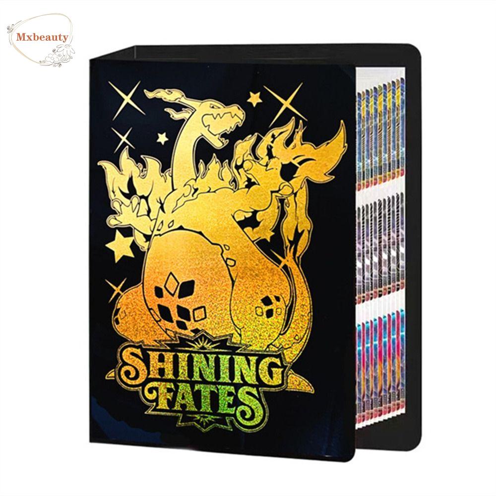 Mxbeauty Album Buku Mainan Hadiah Bronzing Charizard Game Card Holder VMAX GX Binder Folder Collection Binder