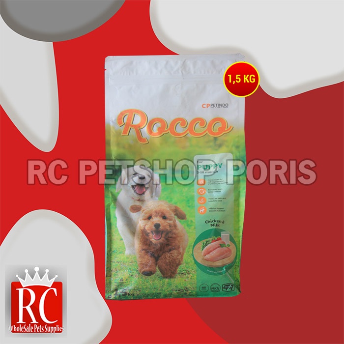 Makanan Kering Anjing Rocco Dry Dog food 1.5 KG Non pedigree