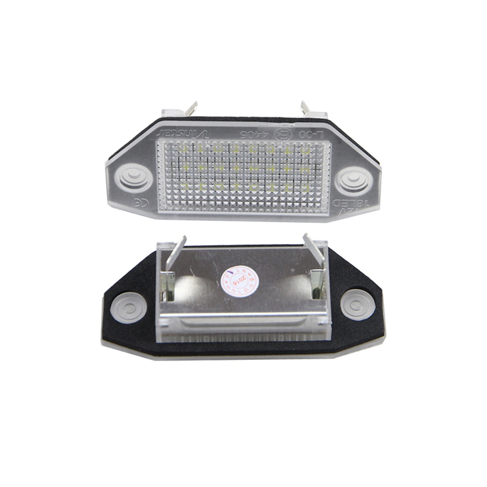 2pcs Lampu Plat Nomor Plat LED Putih Kecerahan Tinggi Untuk Ford Mondeo Mkiii4/5Pintu 2000-2007