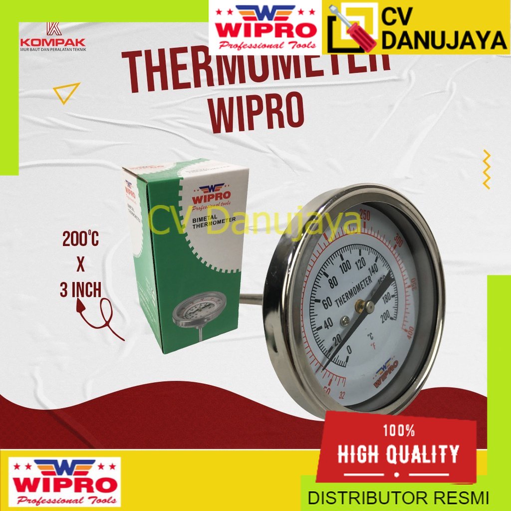 WIPRO Thermometer Payung 3 inch / Thermometer Bimetal Payung