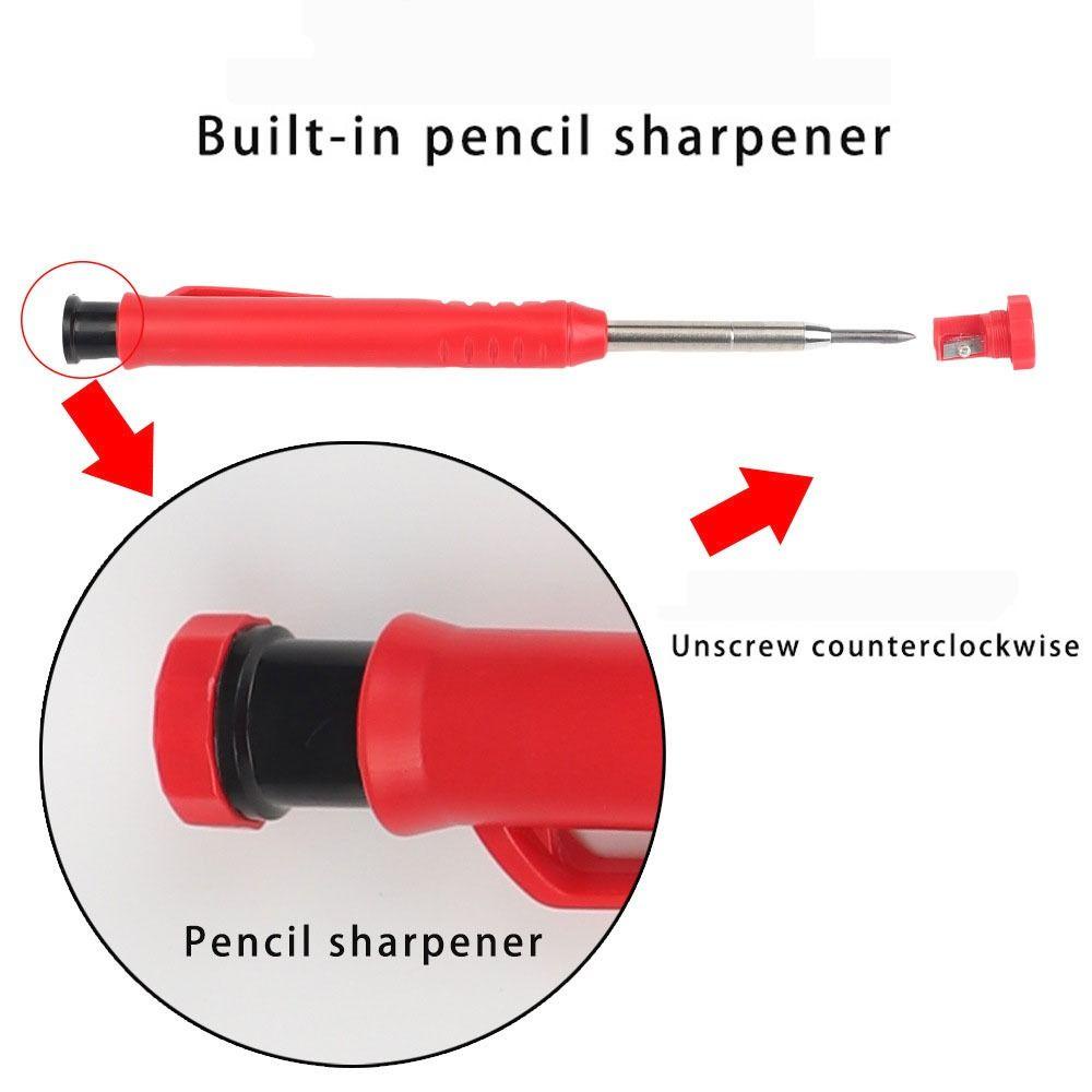 Populer Pena Coret Tukang Kayu Untuk Deep Hole Scriber Mechanical Pencil Stand Marker Pensil