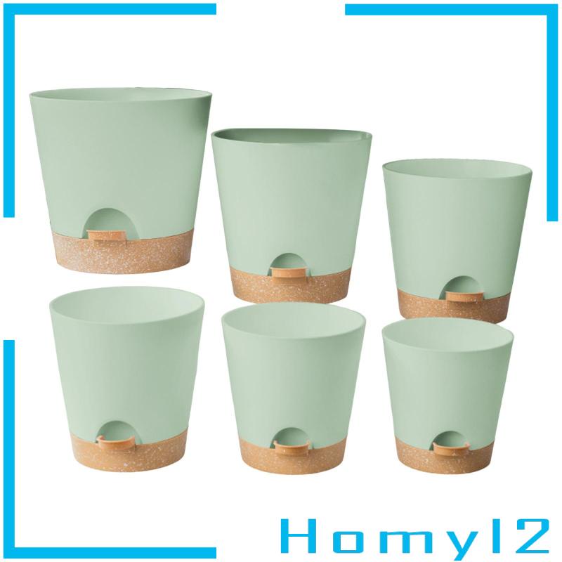 [HOMYL2] 6buah Planter Self Watering Dengan Lubang Drainase Pembibitan
