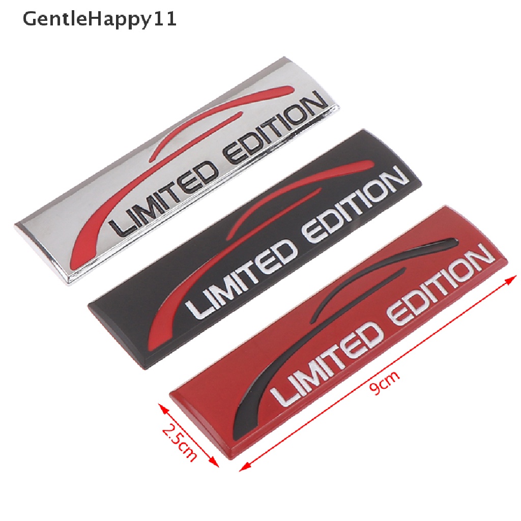 Gentlehappy Car styling 3D Metal Stiker Mobil Chrome Limited Edition Logo Sticker Badge Decal id