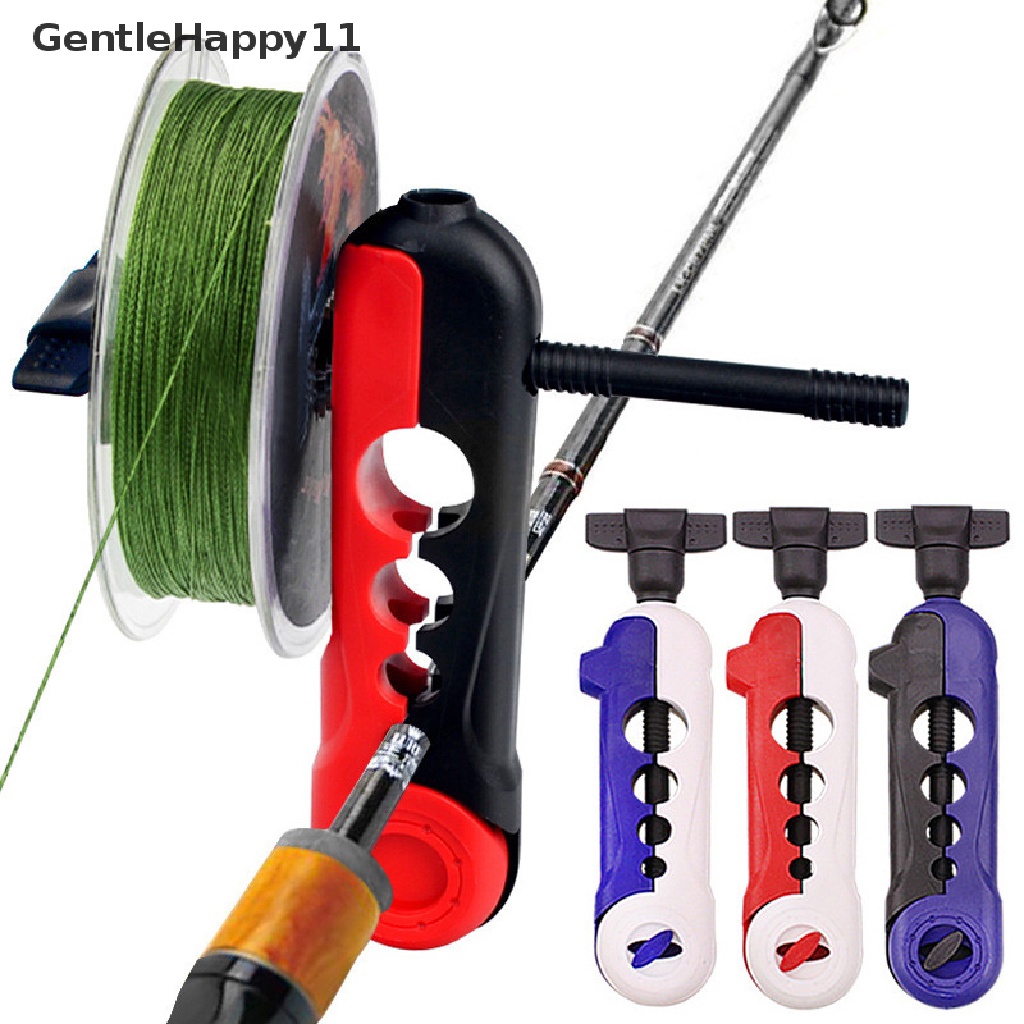 Gentlehappy Alat Pancing Portable Pancing Penggulung Gulungan Spul Spooler Mesin Spinning &amp; Baitcasg Gulungan Spul Spooling Station System id