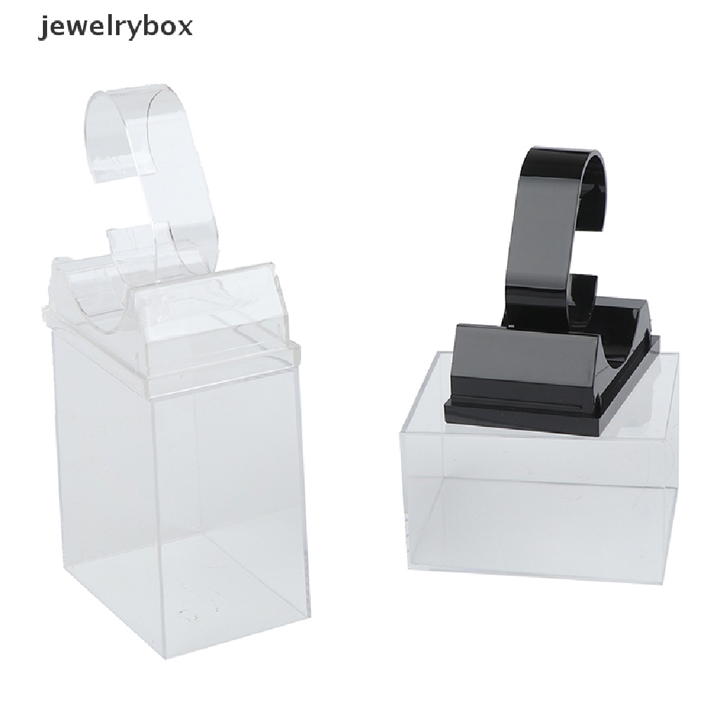 [jewelrybox] Tempat Penyimpanan Display Jam Tangan Plastik Case Transparan Smart Watch Kotak Pelindung Butik