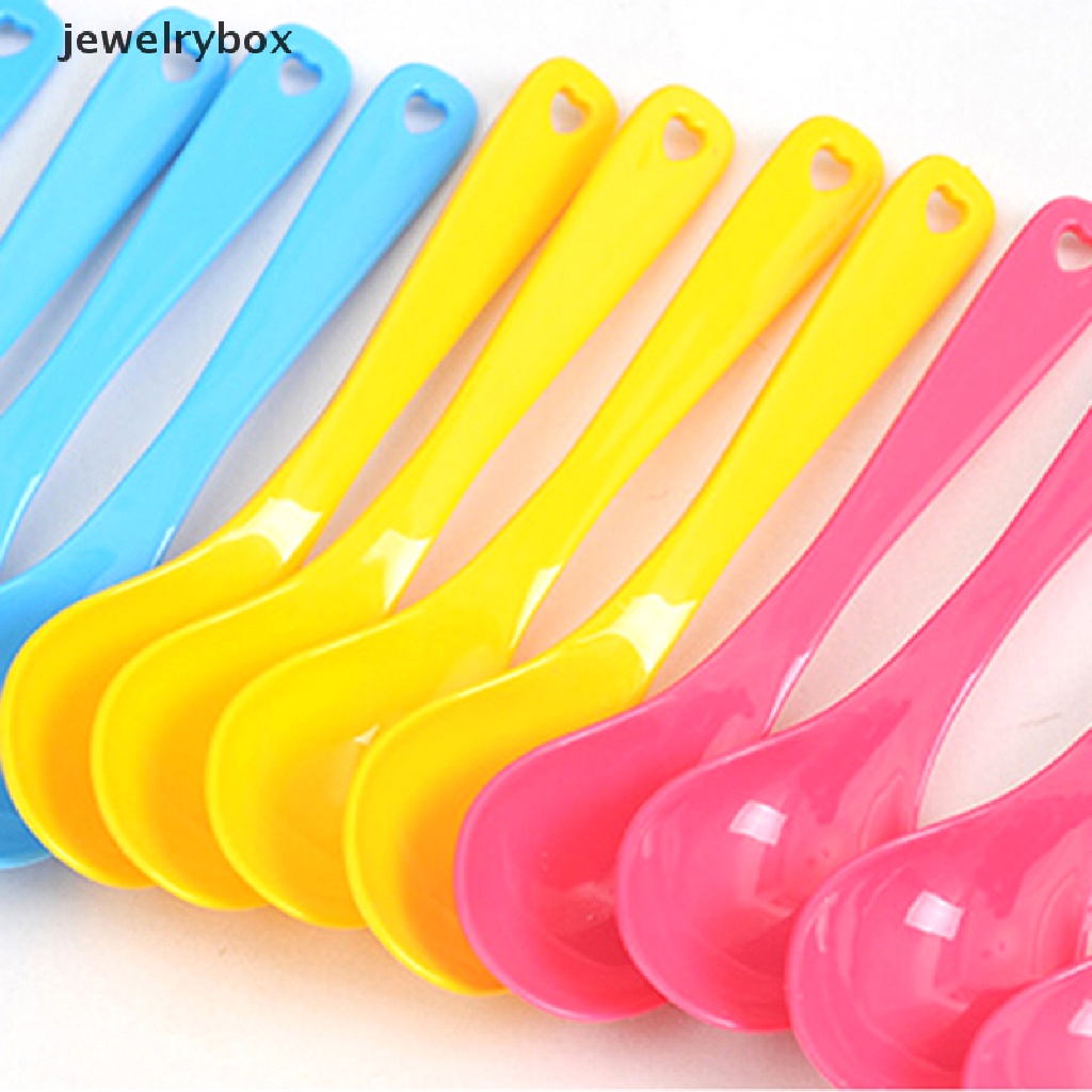 [jewelrybox] 12pcs Sendok Set Bayi Balita Makan Makanan Sendok Plastik Butik