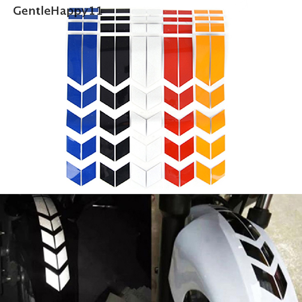 Gentlehappy Stiker Reflektif Motor Roda Mobil Decals On Fender Tahan Air Dekorasi id