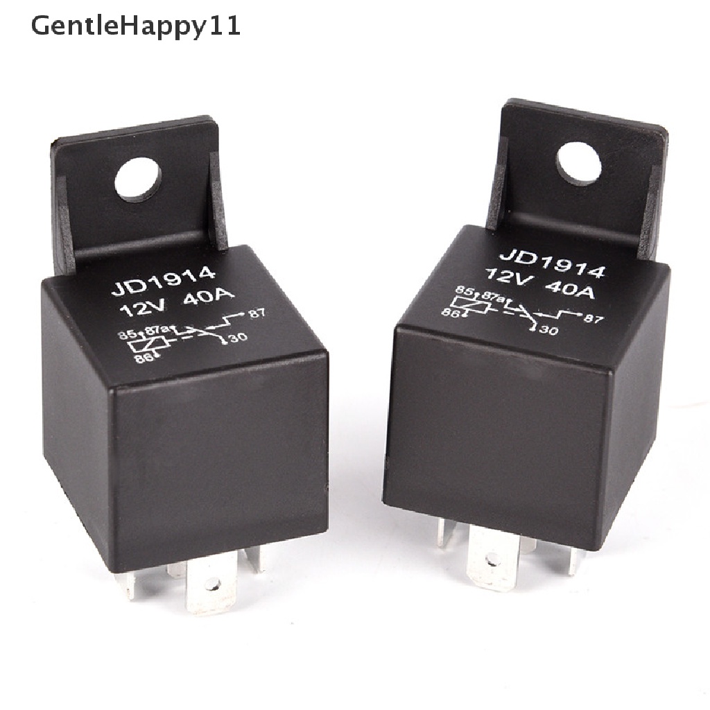 Gentlehappy Relay Mobil Anti Air DC 12V 40A 4Pin Relay Sekring Otomotif Normal Open Relay id