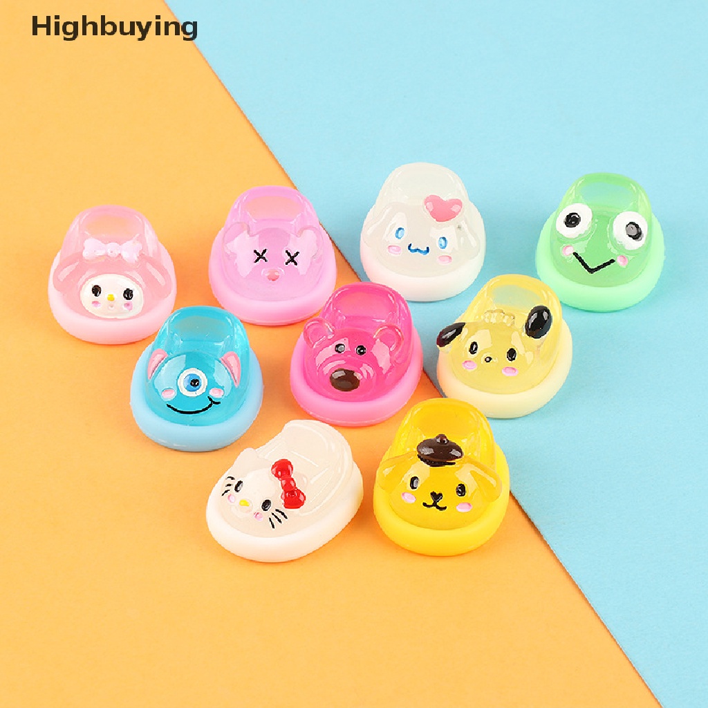 Hbid Sanrios Resin Pochacco Cinnamoroll Kuromi Kartun Kawaii Anime Hellokittys Pesona Bercahaya Jepit Rambut Ponsel Case Diy Aksesori Glory