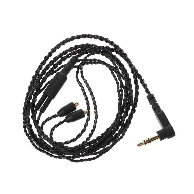 Kabel MMCX 3.5mm Kabel Cord Untuk Shure SE215 SE315 SE535 SE846 Earphone Perangkat Audio Bebas Kusut Wires Wires Ringan-Berat