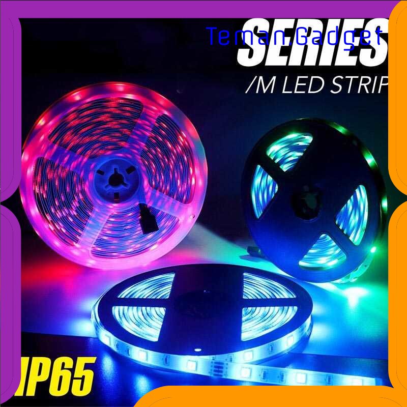 TG - LMP MRTOPELE Lampu LED Strip Flexible RGB SMD 2835 IP65 5M with Remote - GB302