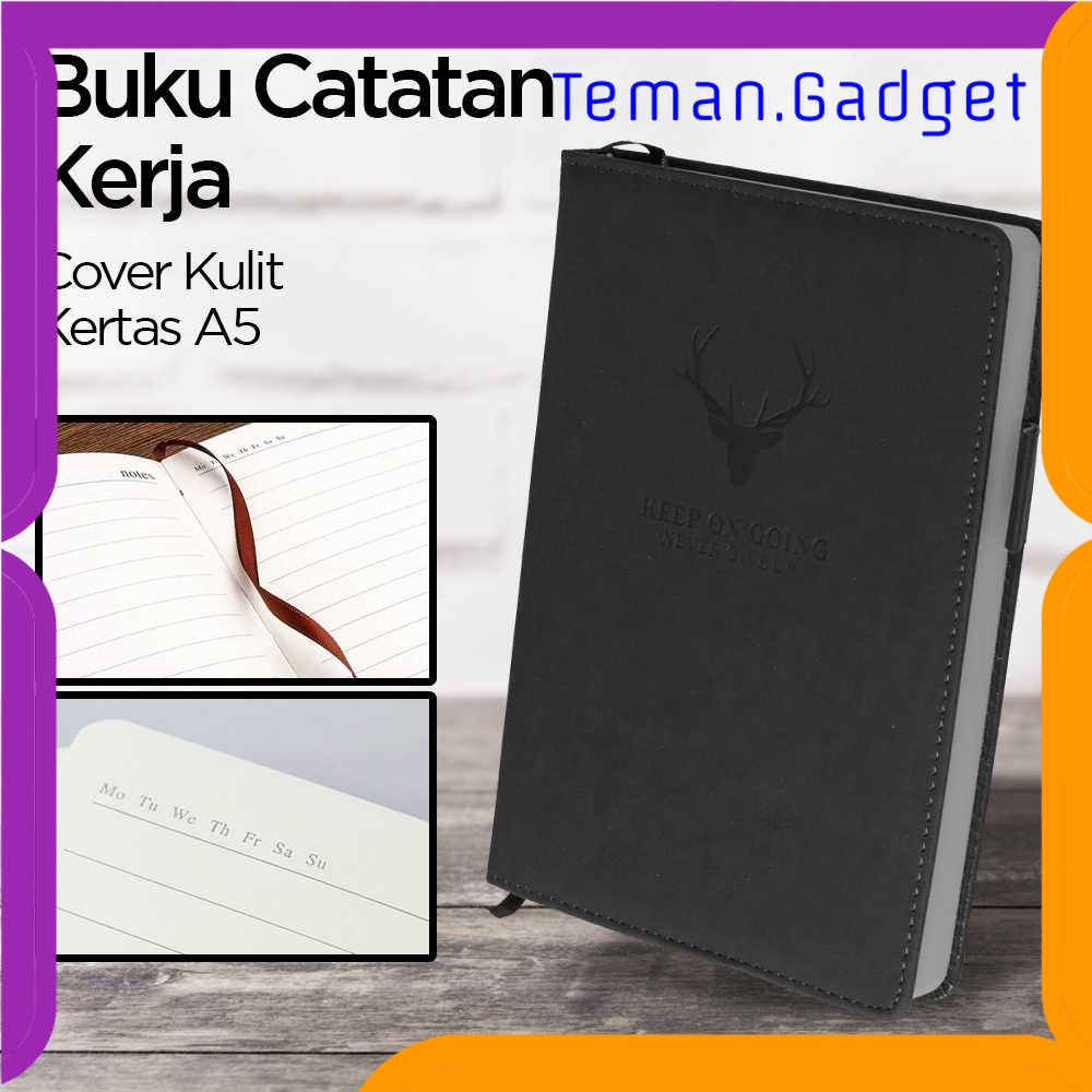 TG - ATK Tlevino Buku Catatan Kerja Notebooks Cover Kulit Kertas A5 - CW-5025