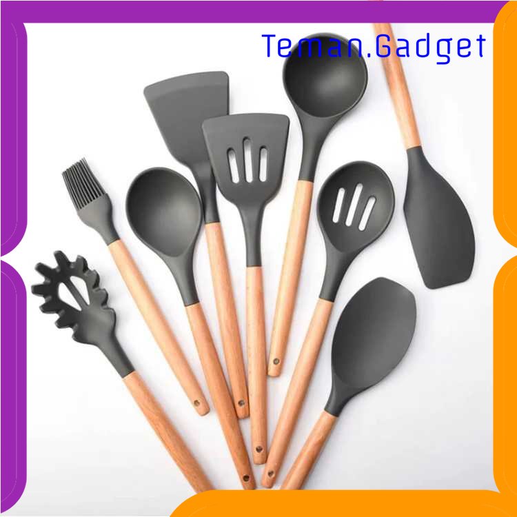 TG - DPR GLANYOMI Set Alat Masak Dapur Kitchen Utensils Silikon 9 PCS - KT397