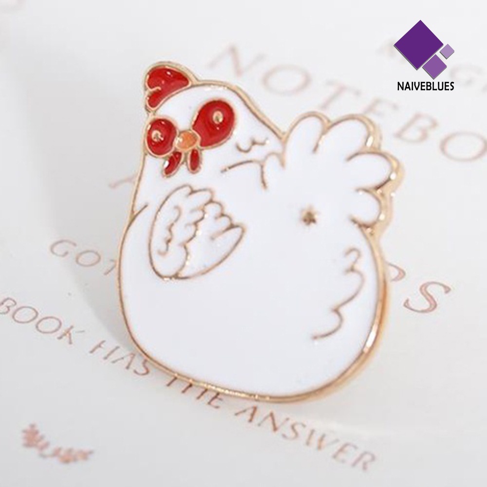 < Naiveblues > 1Pc Unisex Hewan Lucu Panda Anjing Babi Kerah Bros Pin Lencana Pin