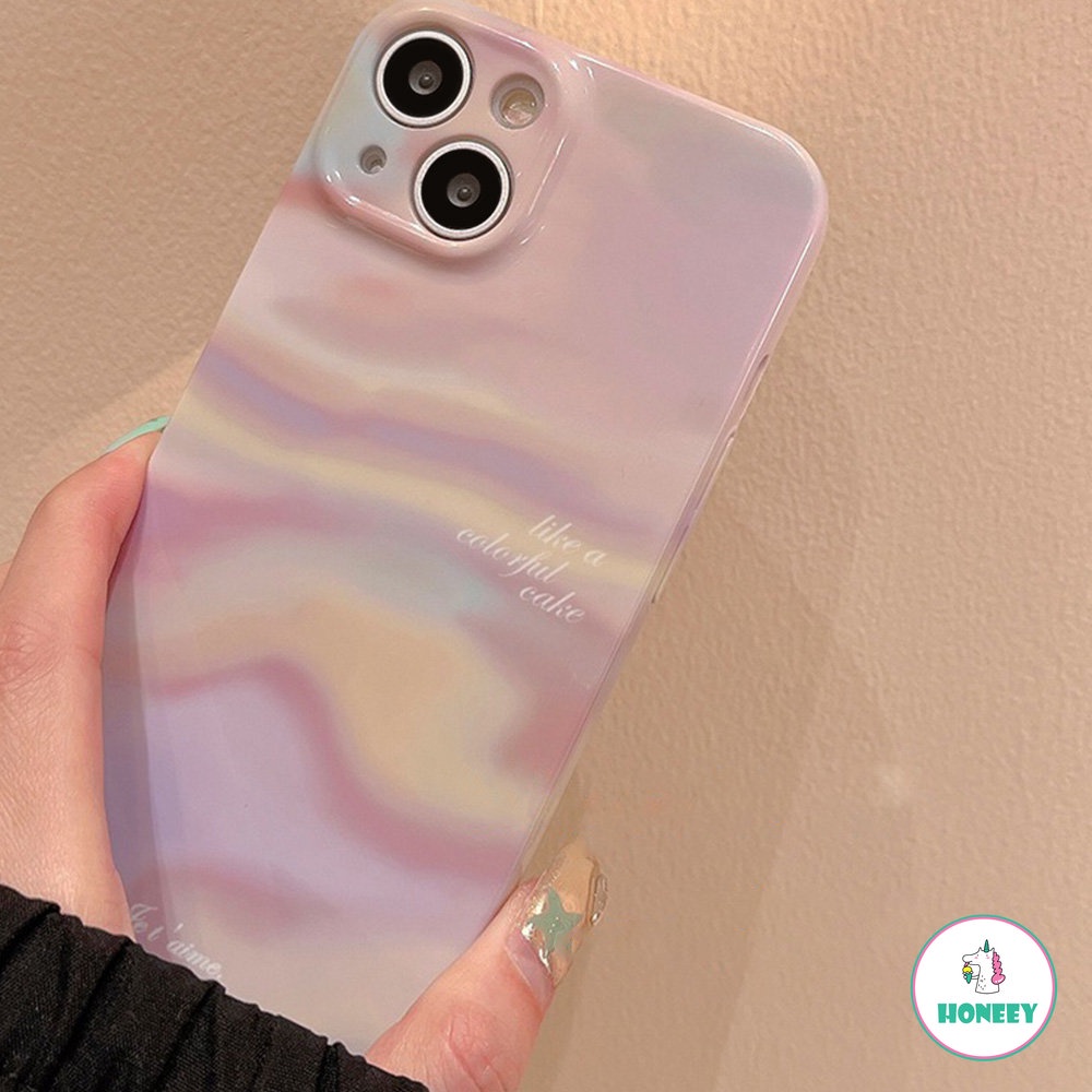 IPHONE Case Seni Lukisan Minyak Pemandangan Sunset Glow Abstrak Untuk Iphone14 13 12 11 Pro Max Xr Xs7 8 14 Plus Case Lucu Mewah Cover