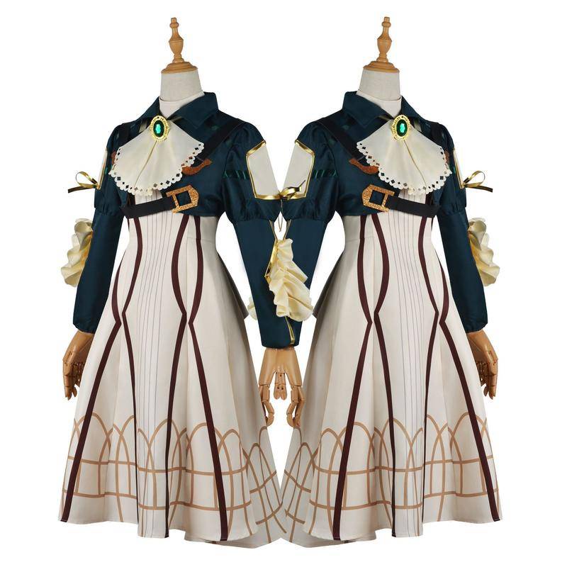 【Wetrose】 Violet Evergarden Violet Cosplay Costume Kostum Dress Set