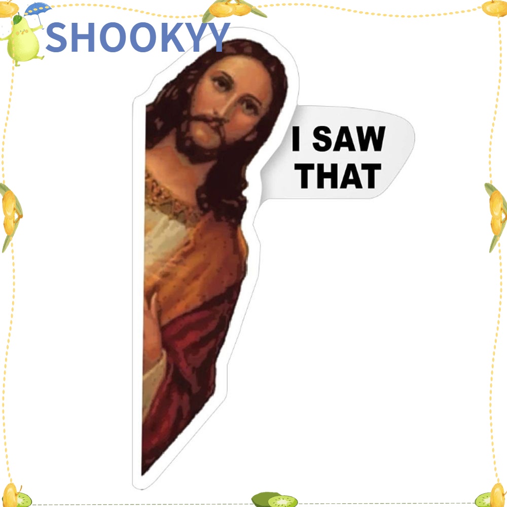 Chookyy Vinyl Decal Stiker Tahan Air Reflektif Auto Decal Yesus