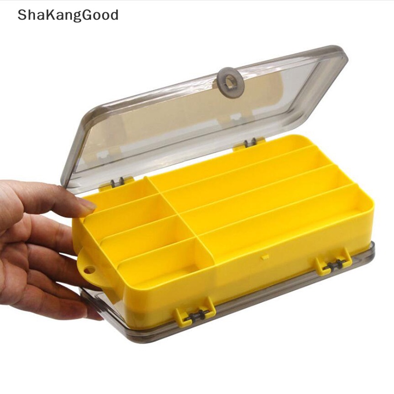 Skid Portable Anti Air Dua Sisi Fishing Tackle Box Tempat Penyimpanan Pemikat Pancing SKK