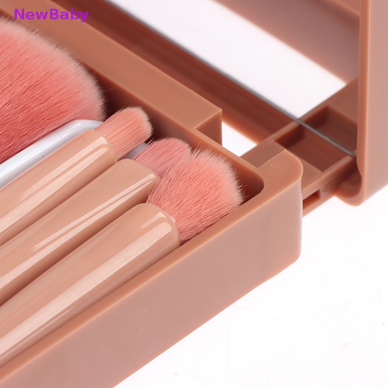 Newbaby 5Pcs Set Alat Kuas Makeup Bedak Kosmetik Eye Shadow Foundation Blush Blendin ID