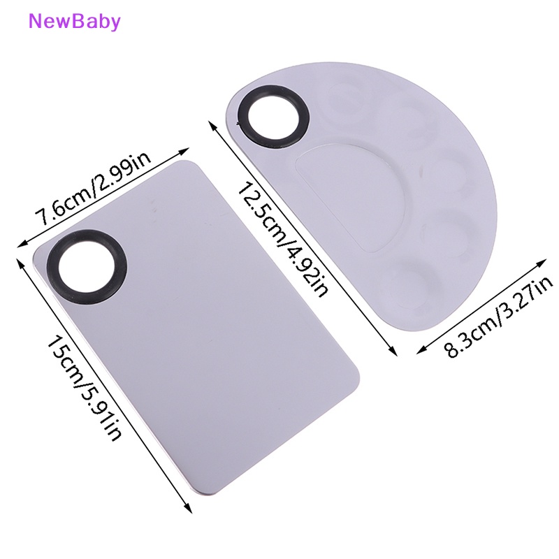 Newbaby Mixer Makeup Nail Art Polish Mixing Plate Foundation Eyeshadow Mixer Palette ID