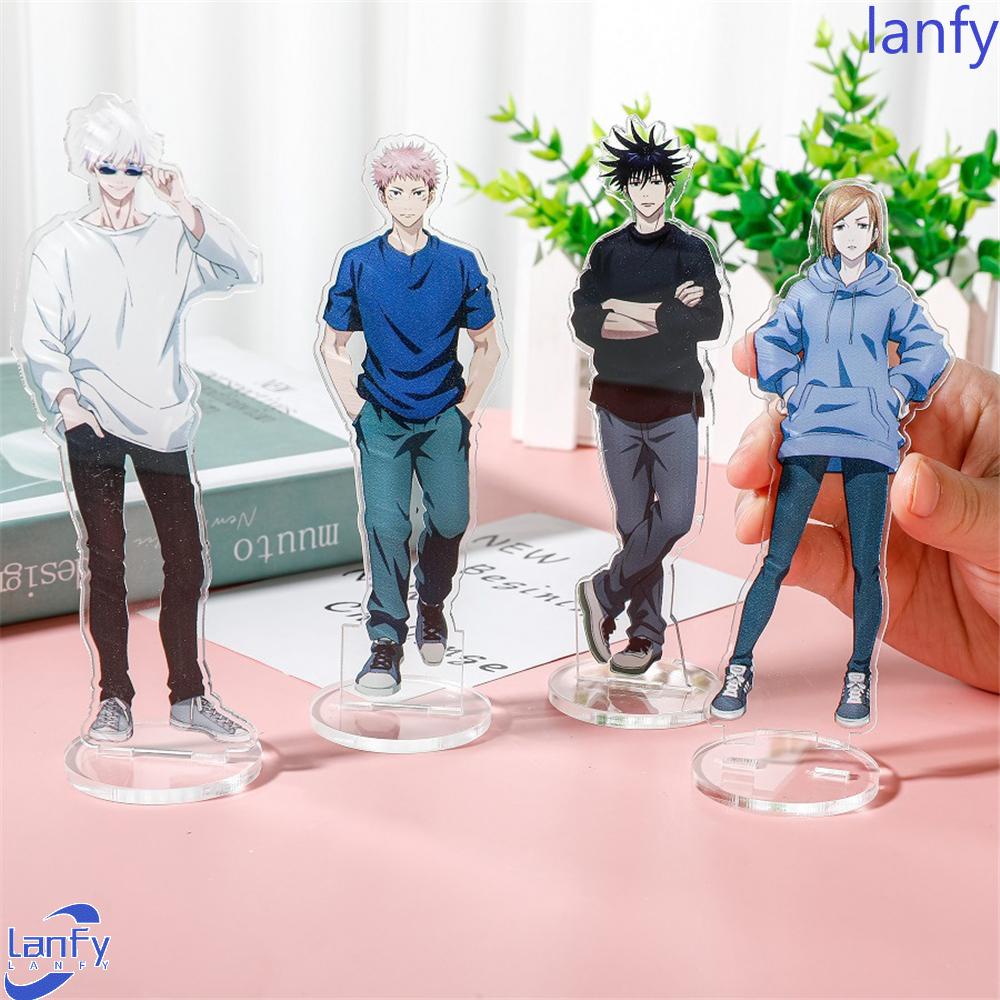 LANFY Cute Anime Jujutsu Kaisen Model Toy Itadori Yuuji Jujutsu Kaisen Figure Stand Desk Decor Model Plate Action Figure Figure Decoration Desktop  Decorate Fushigura Megumi Satoru Gojou