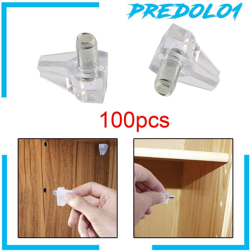 [Predolo1] 100buah Pin Rak Penyangga Rak Untuk Lemari Dapur Furniture Hardware