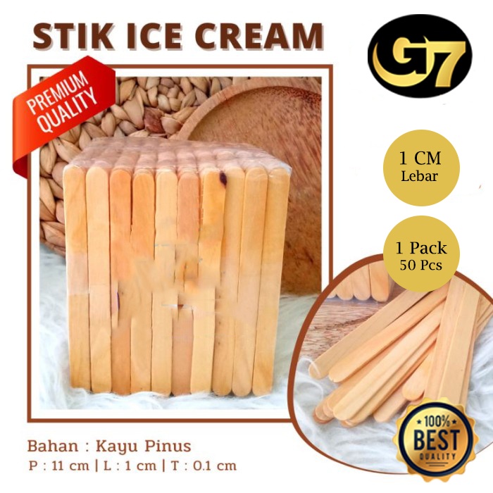 

Stick Es Krim Kayu Gagang Ice Cream Serbaguna Stik Ice Cream Kerajinan DIY Sekolah Bahan Kayu Premium