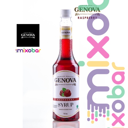 

Genova Syrup Raspberry 750ml l Sirup Minuman