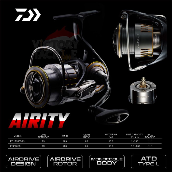 Reel Pancing Spinning Daiwa 2023 Airity Awet Berkualitas