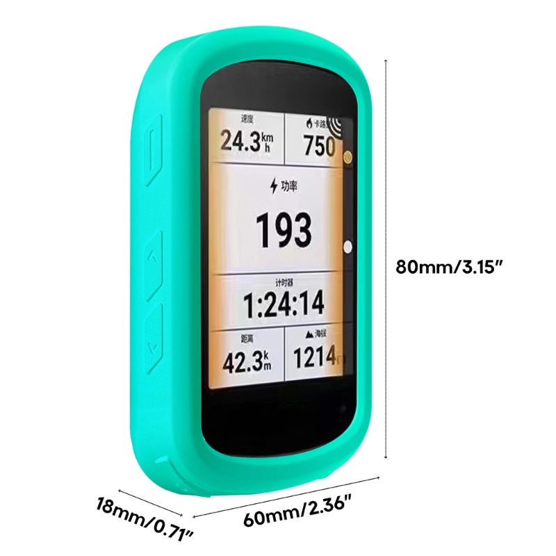 Vivi Soft Case Kulit Sepeda Anti slip Untuk-Garmin Edge840Cover Pelindung GPS Anti-drop