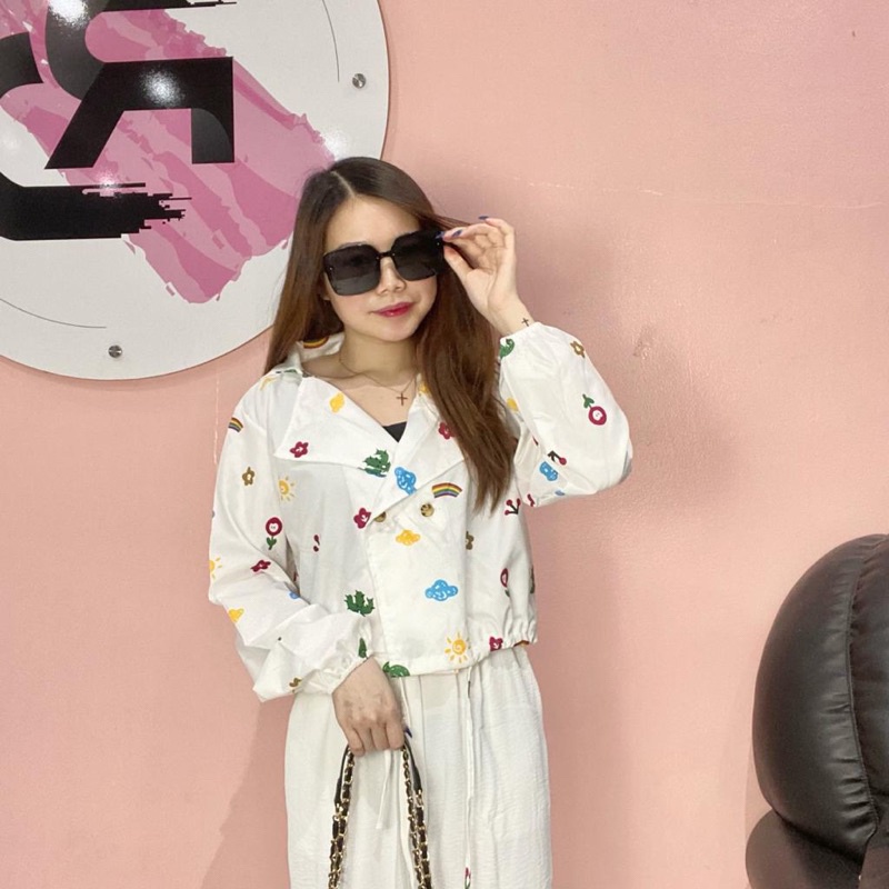 CASHA - ZRD OOTD WANITA BLAZER ANA / KIYOWO ADARA BLAZER / Blazer Wanita Motif Kiyowo / Atasan Blaze