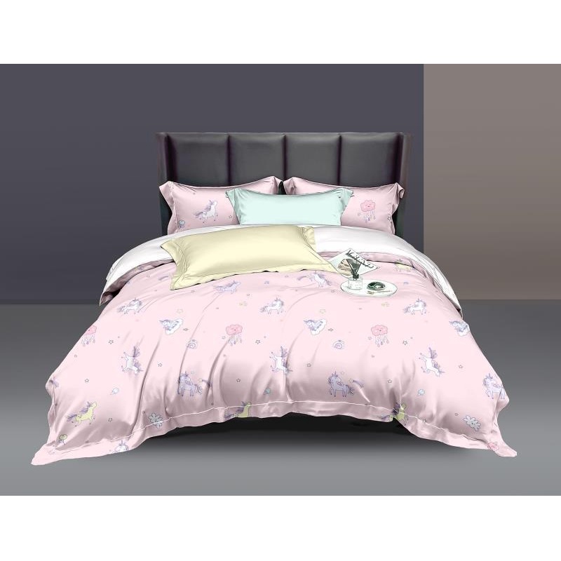 Idola Style Sprei Pink Unicorn Organic Bamboo 60S RST-7365