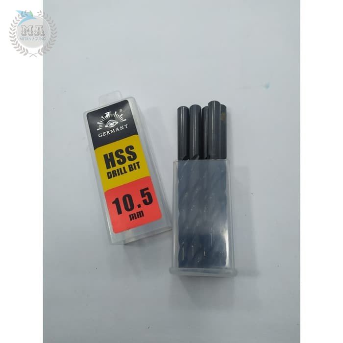 Mata Bor Besi HSS 10.5 mm Mrek Cap TJAP MATA Berkualitas⠀